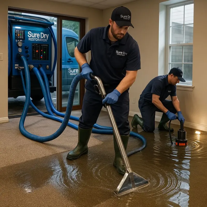 Water Extraction and Removal process in Catasauqua, PA